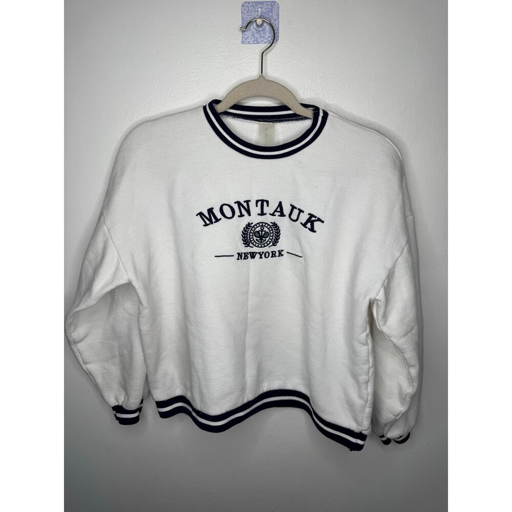 Revival Montauk Beach Crewneck – East Hampton White – Size XS